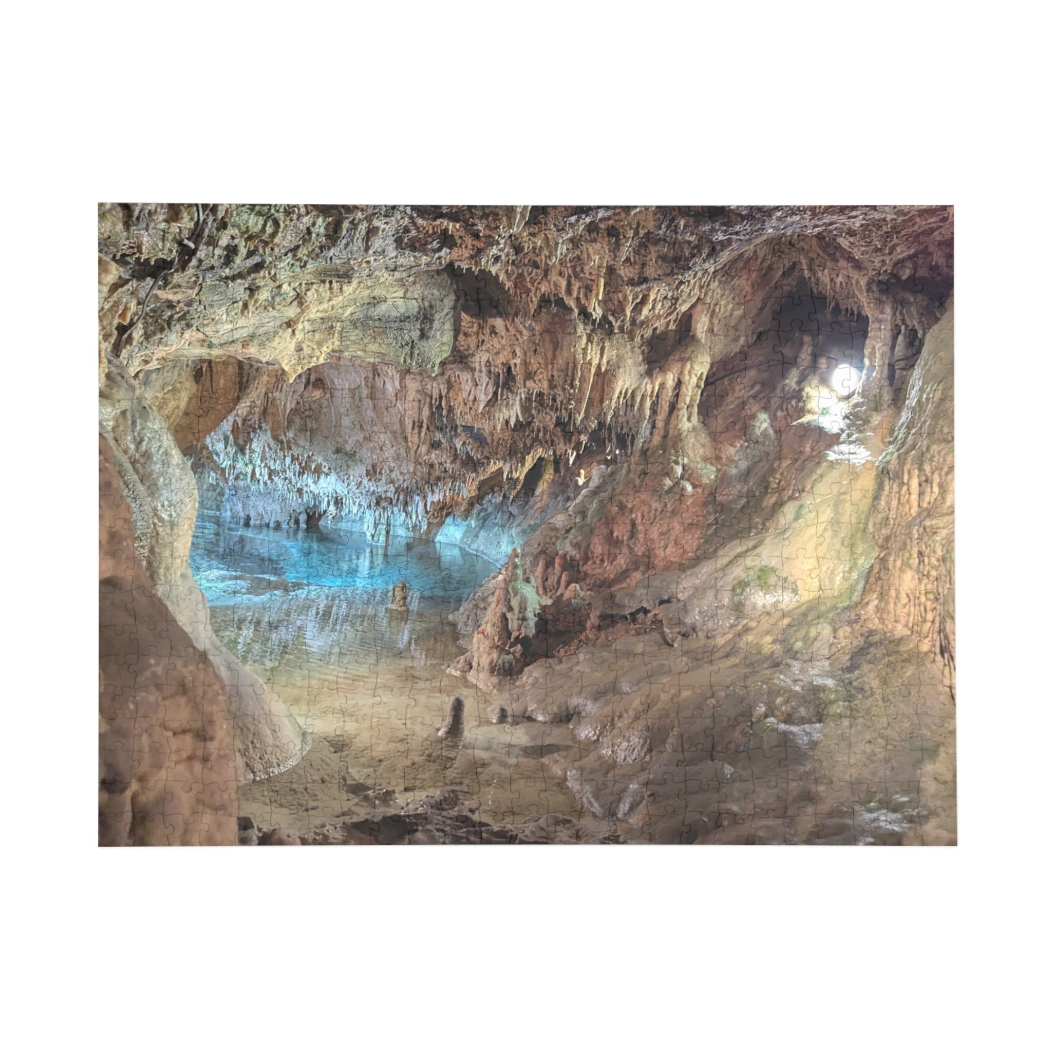 Real photo taken in the Indian Echo Caves in Pennsylvania on Puzzle (96, 252, 500, 1000-Piece)