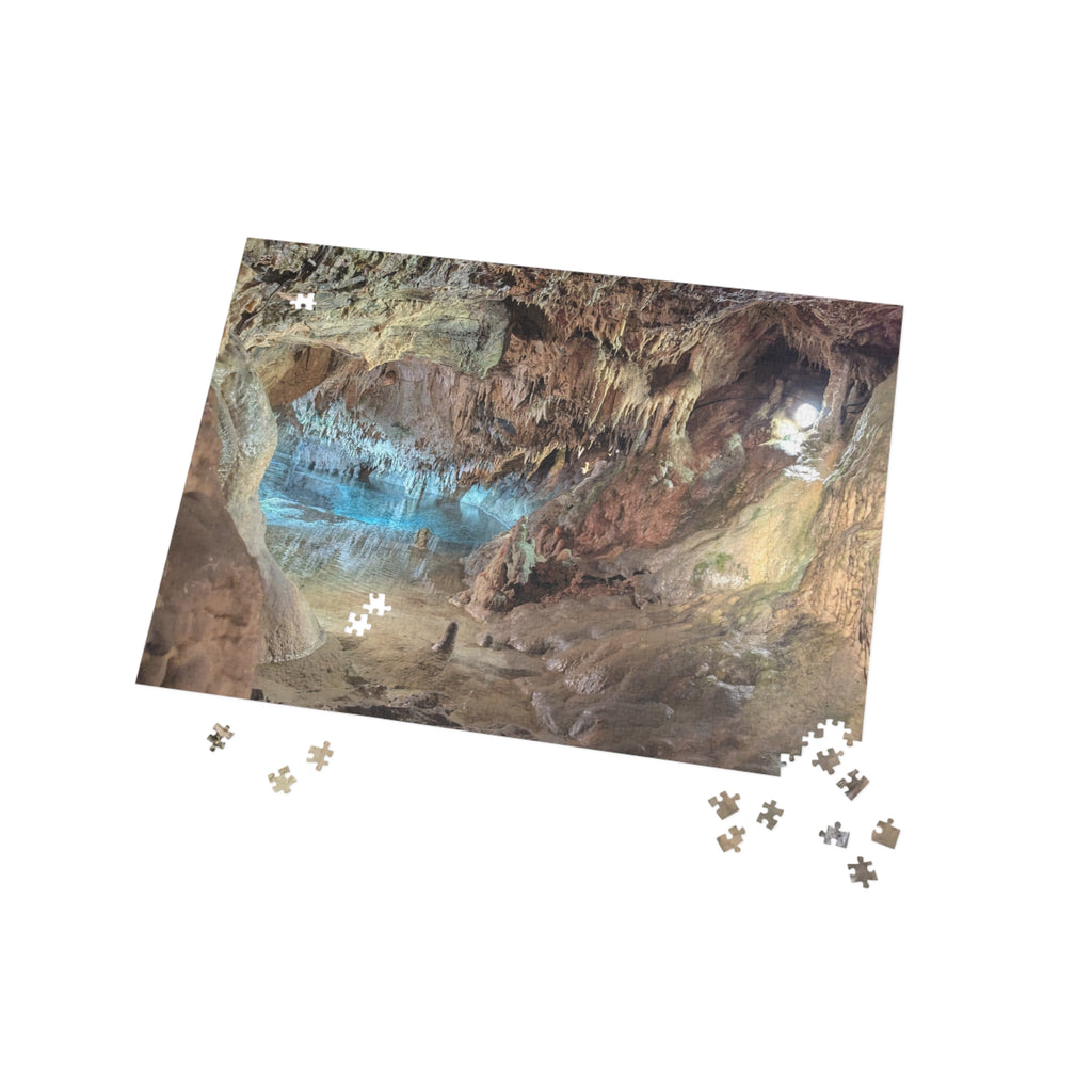Real photo taken in the Indian Echo Caves in Pennsylvania on Puzzle (96, 252, 500, 1000-Piece)