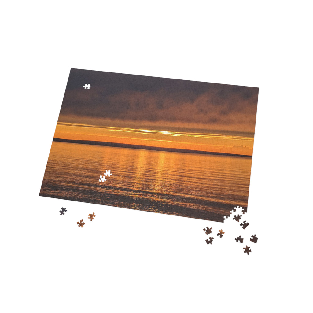 Sunset over a beach in northern Michigan Puzzle (96, 252, 500, 1000-Piece)