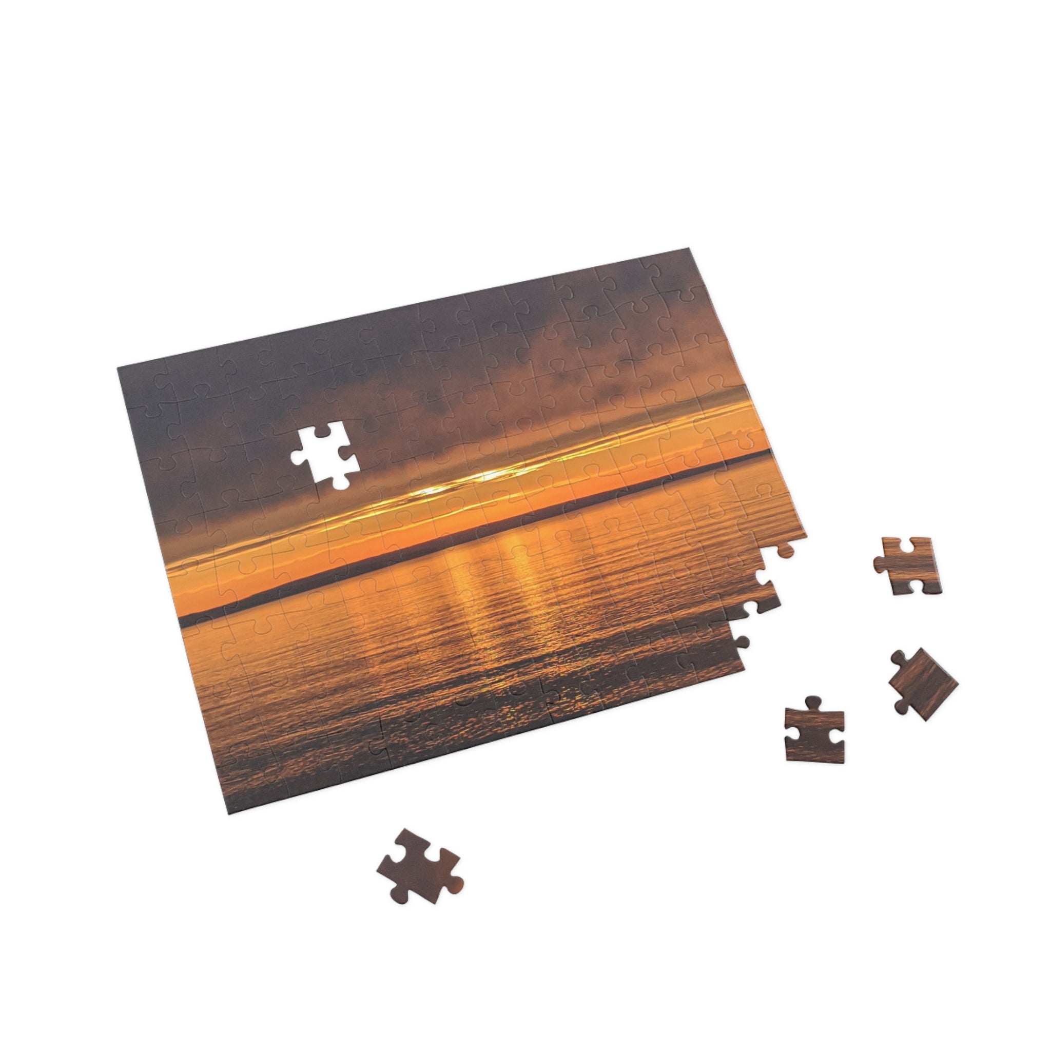 Sunset over a beach in northern Michigan Puzzle (96, 252, 500, 1000-Piece)