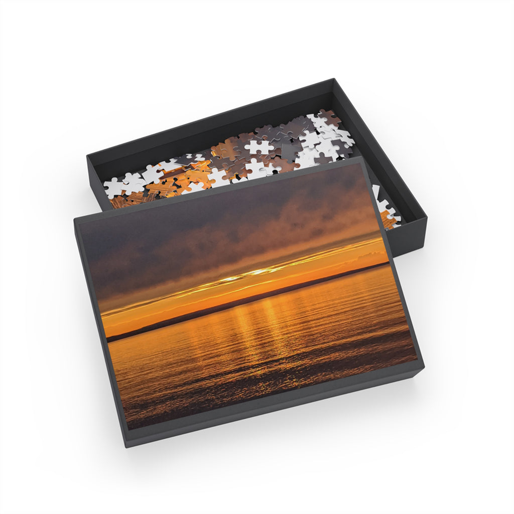 Sunset over a beach in northern Michigan Puzzle (96, 252, 500, 1000-Piece)
