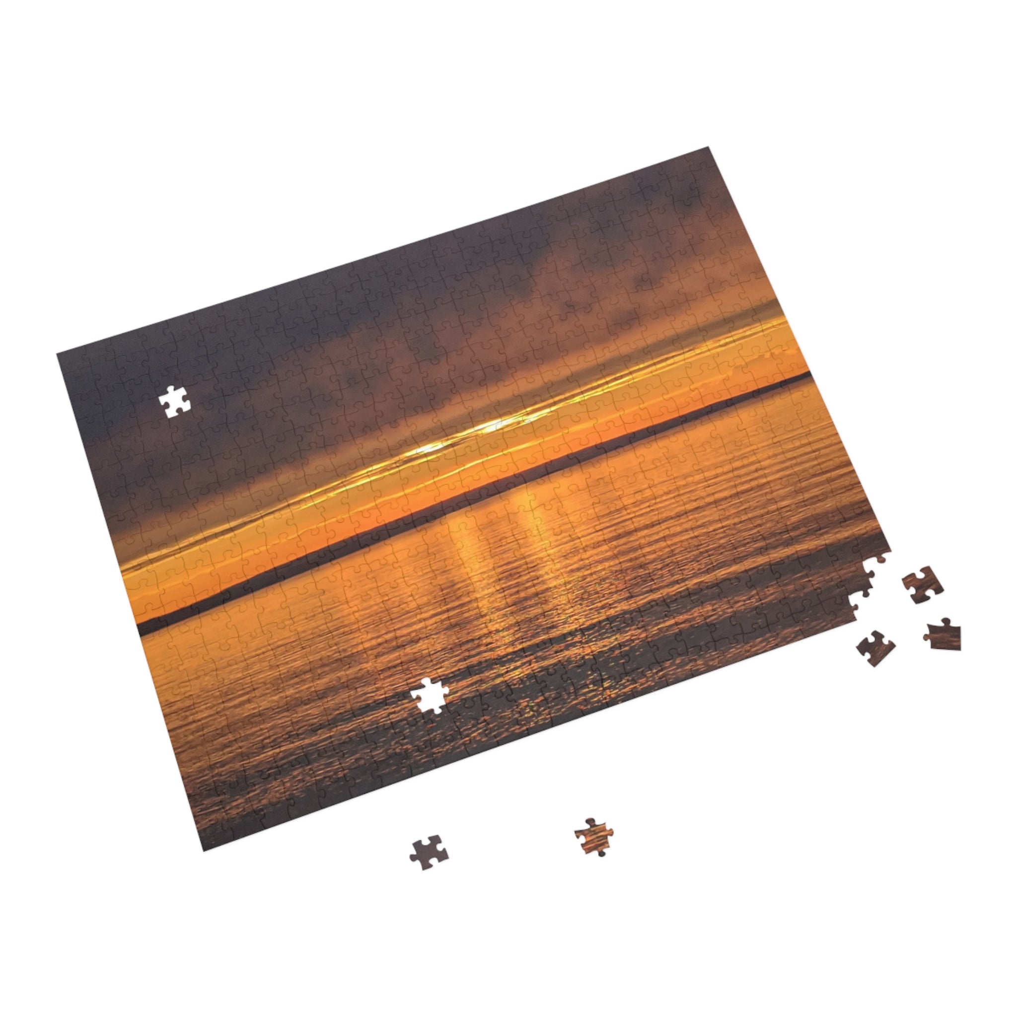 Sunset over a beach in northern Michigan Puzzle (96, 252, 500, 1000-Piece)