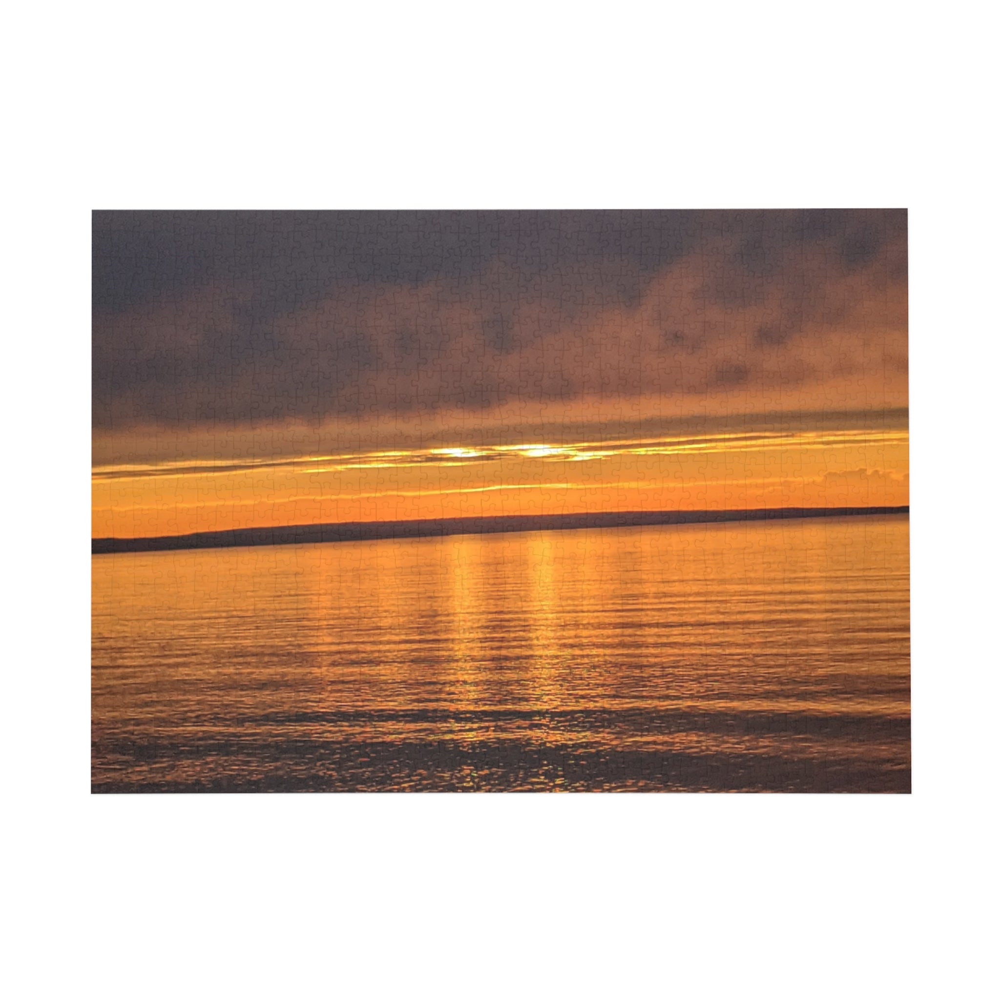 Sunset over a beach in northern Michigan Puzzle (96, 252, 500, 1000-Piece)