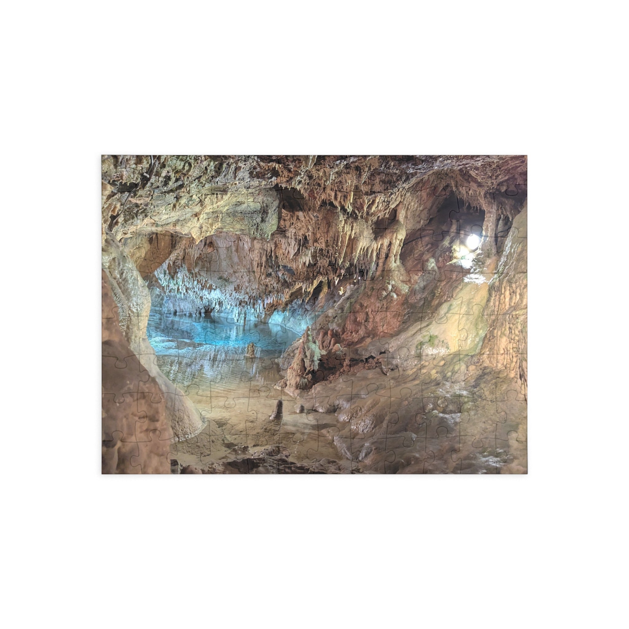 Real photo taken in the Indian Echo Caves in Pennsylvania on Puzzle (96, 252, 500, 1000-Piece)