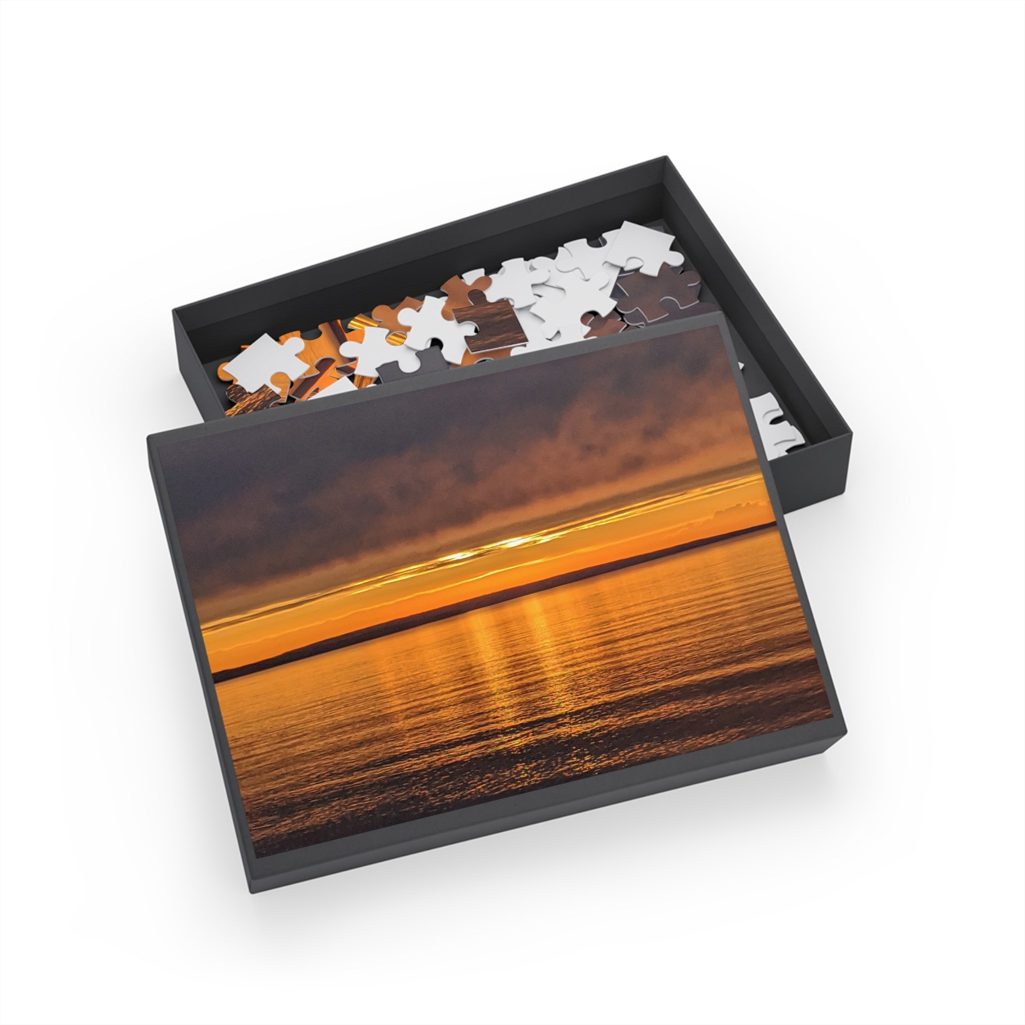 Sunset over a beach in northern Michigan Puzzle (96, 252, 500, 1000-Piece)