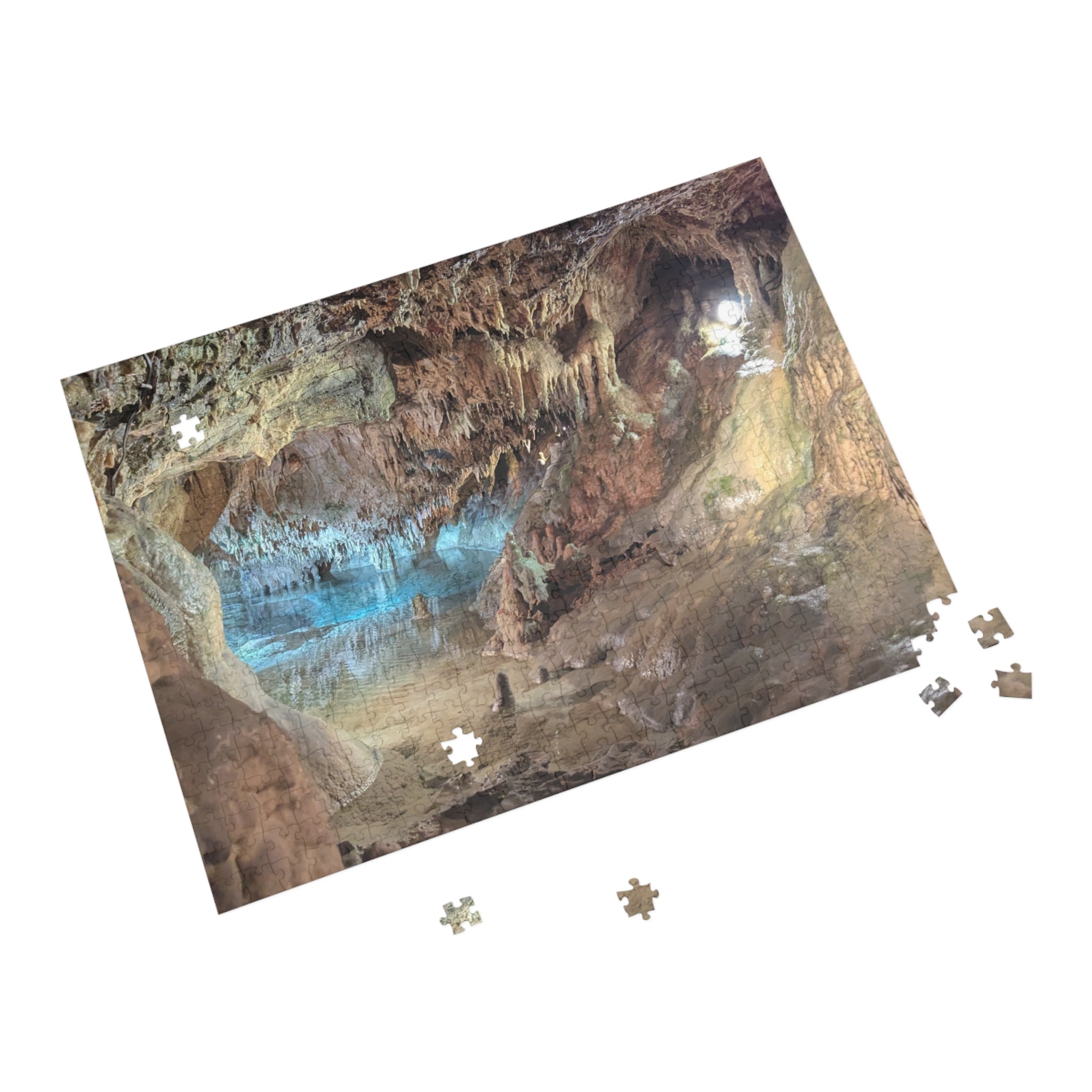Real photo taken in the Indian Echo Caves in Pennsylvania on Puzzle (96, 252, 500, 1000-Piece)